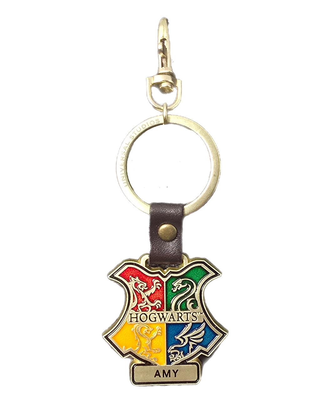 Personalized Universal Studios Harry Potter Hogwarts Crest Keychain – GUC